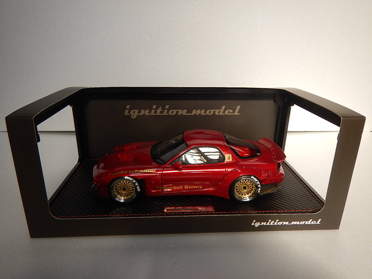 1/18 ignition model Rocket Bunny RX-7(FD3S) Red metallic 1035の画像9