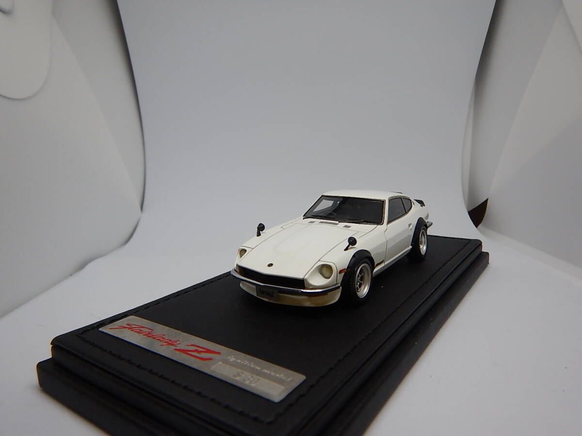 1/43 ignition model  Nissan Fairlady Z（S30） White 0022 ハヤシストリート リアゲートガラス難有り！の画像4