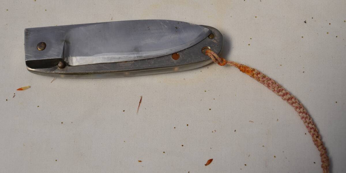 フォールディングナイフ アウトドアナイフ 手作り⑰珍品の画像7