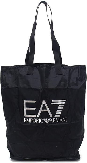 新品■EA7 EMPORIO ARMANI■折りたたみ トートバッグ ショッピングバッグ ハンドバッグ エンポリオアルマーニ ブラック EA7 パッカブル 黒の画像2