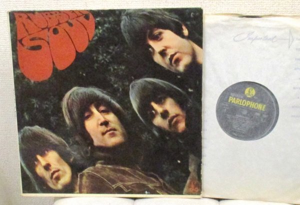 ☆ 彡 Британское издание The Beatles Rubber Soul [британская оригинальная моно '65 Parlophone PMC 1267] Я скучаю по куртке. (См. Изображение)
