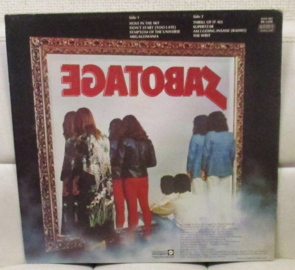 ☆MINT-彡 英國盤 Black Sabbath Sabotage [ UK ORIG '75 NEMS 9119 001 ]_画像2