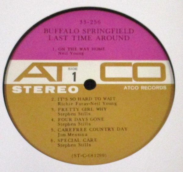 ☆彡 Buffalo Springfield Last Time Around [ US '68 Original ATCO Records SD 33-256 ]_画像4