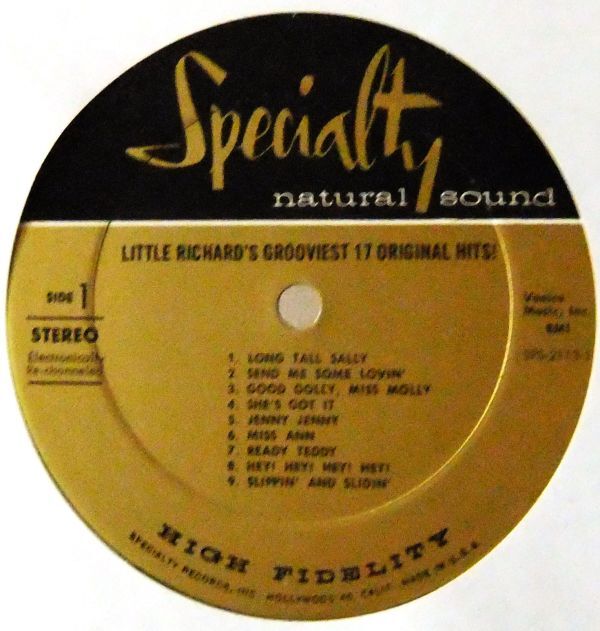 R&B LP ■Little Richard / Little Richard's Grooviest 17 Original Hits! [ US ORIG Specialty SPS 2113 ] '68_画像3