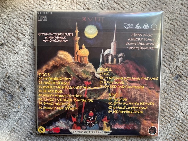 LED ZEPPELIN 「Songs For Europe」3CD Taranturaの画像2