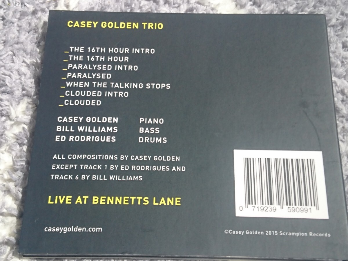  ●CD● CASEY GOLDEN TRIO / LIVE AT BENNETTS LANE (0719239590991)の画像2