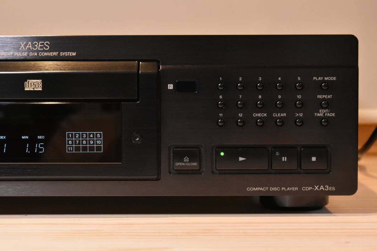 美品 美音 リモコン付 メンテナンス品 ベルト交換済 SONY CDプレイヤー CDP-XA3ES 管理番号K249の画像9