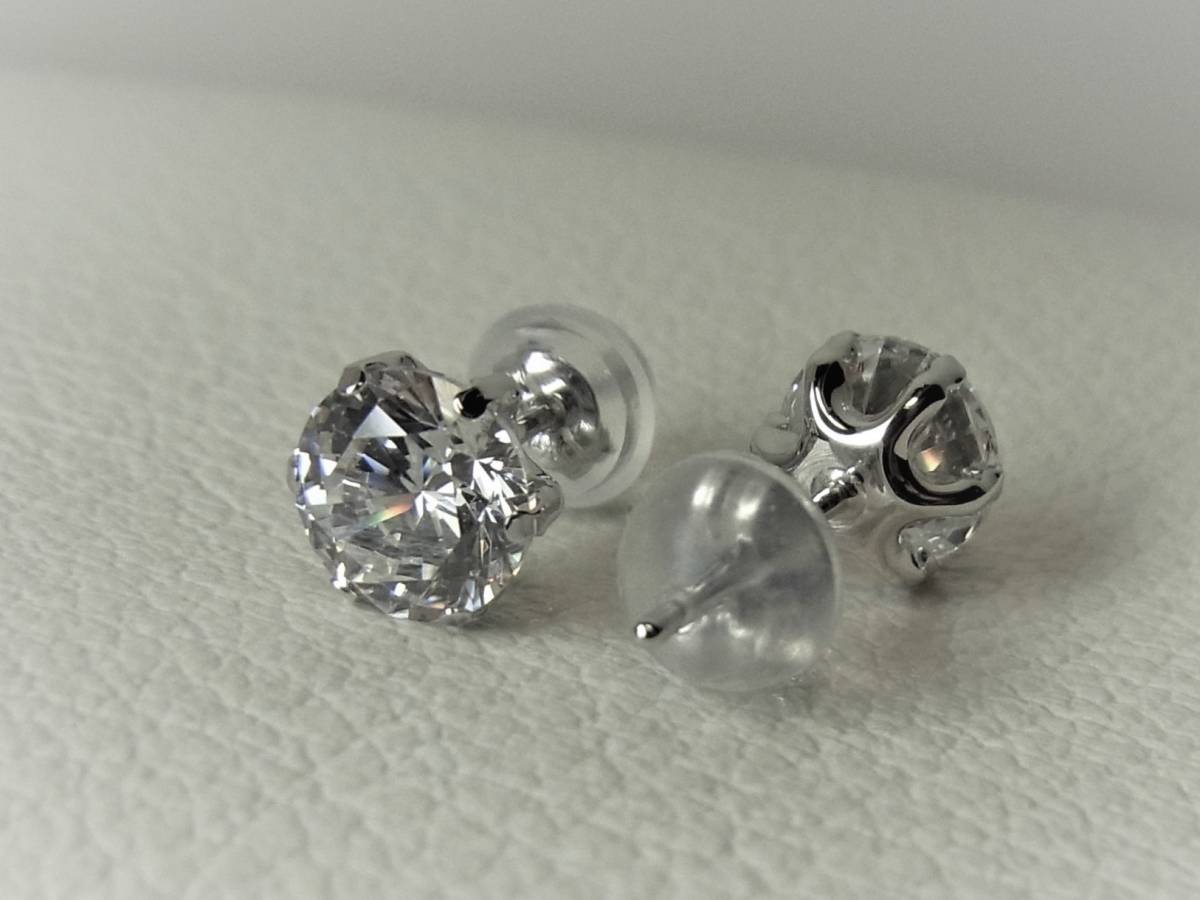 ★高品位な輝き★ 高純度プラチナ900製＊2.36ct＊ダイヤモンド＊ Pt900ピアス ＊あると便利な定番アイテム6本爪一粒ピアス＊新品＊の画像3