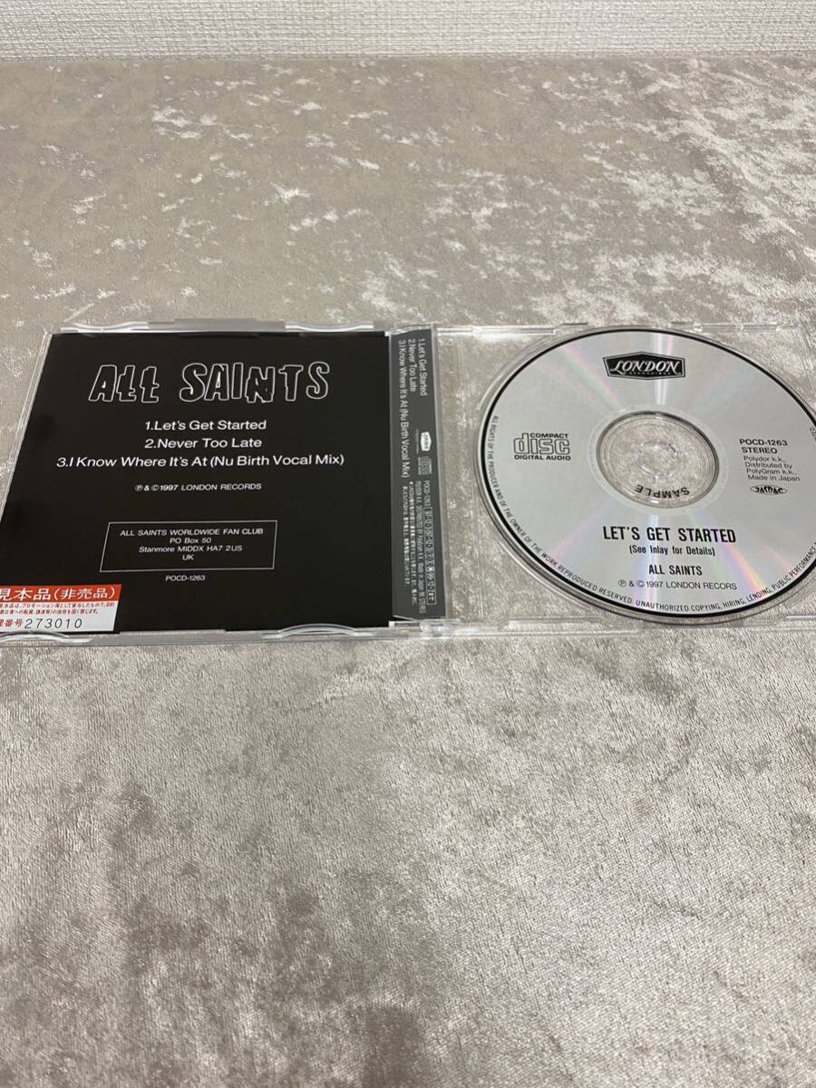 CD 国内盤 マキシ シングル ALL SAINTS // LET’S GET STARTED / オール セインツ R&B_画像2