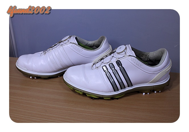 adidas golf アディダス ゴルフシューズ BOA（ガチャガチャ）スパイクモデル ワイド（幅広）・２６．５ｃｍの画像2