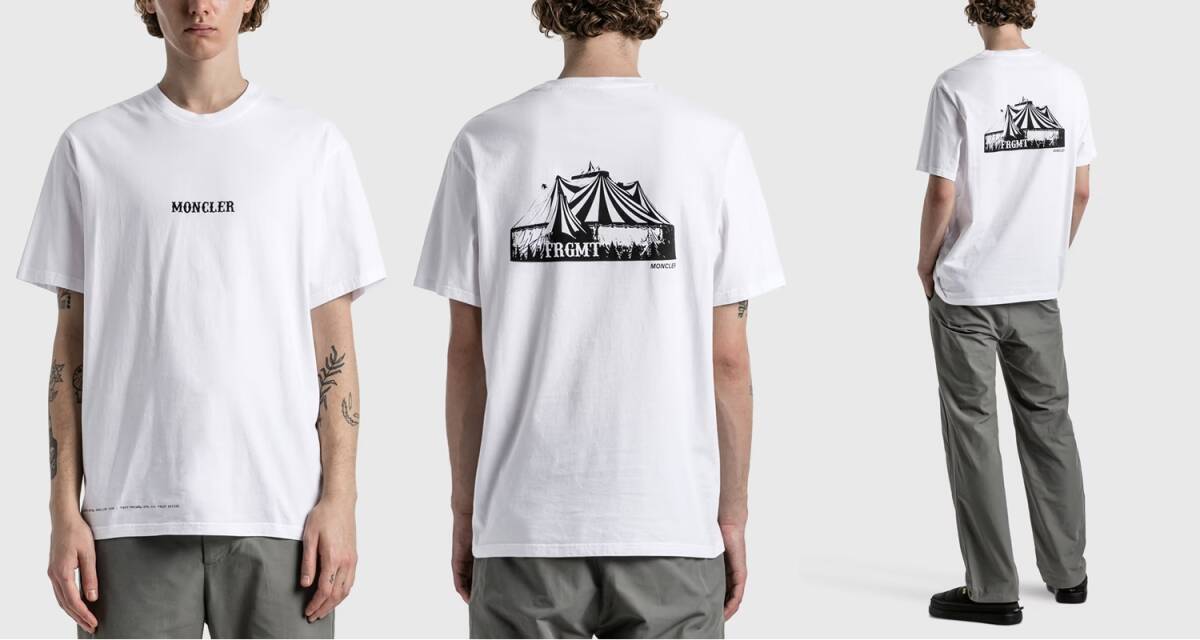 MONCLER FRAGMENT サーカス Tシャツ 白 S 新品　定価52800円　モンクレール ジーニアス FRGMT CIRCUS ロゴ HF_画像3