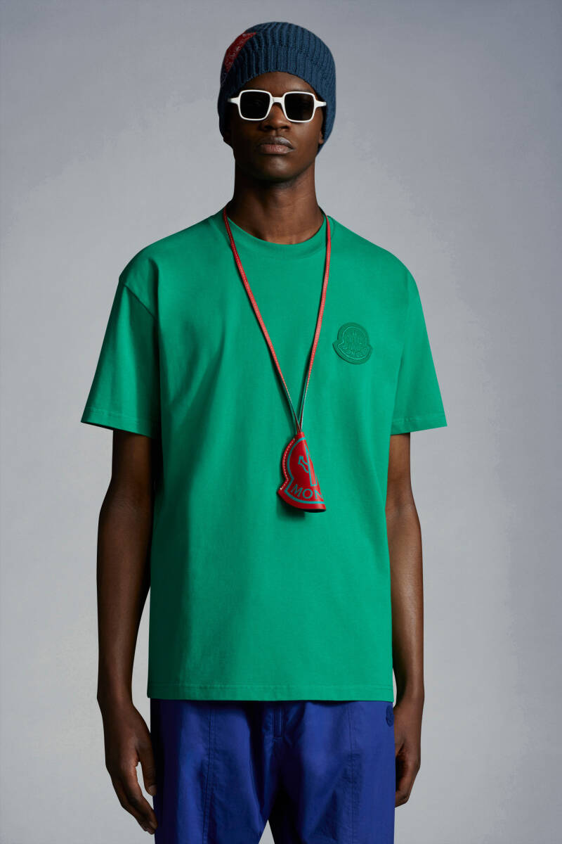 Mサイズ モンクレール ジーニアス 1952 Tシャツ 緑 新品 MONCLER GENIUS T-SHIRT デカロゴ パッチ ワッペン 正規品 本物の画像3
