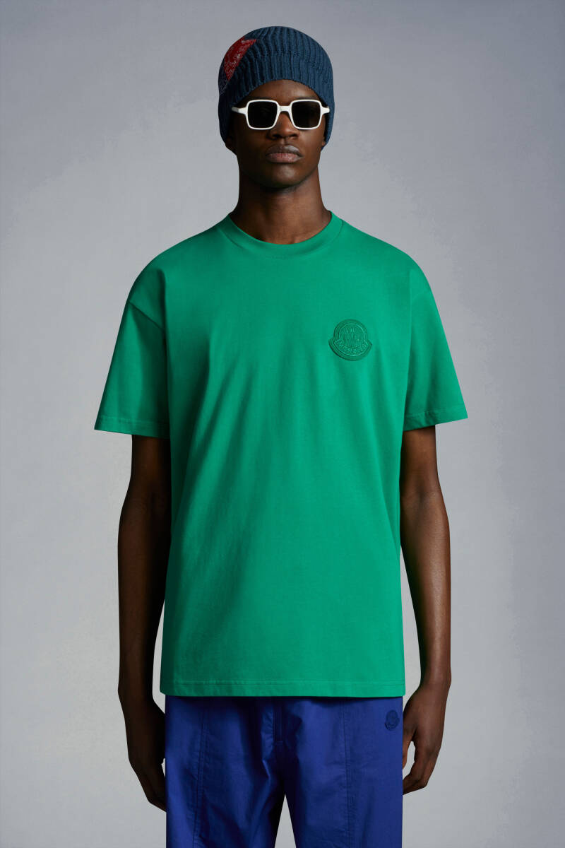 Mサイズ モンクレール ジーニアス 1952 Tシャツ 緑 新品 MONCLER GENIUS T-SHIRT デカロゴ パッチ ワッペン 正規品 本物の画像2