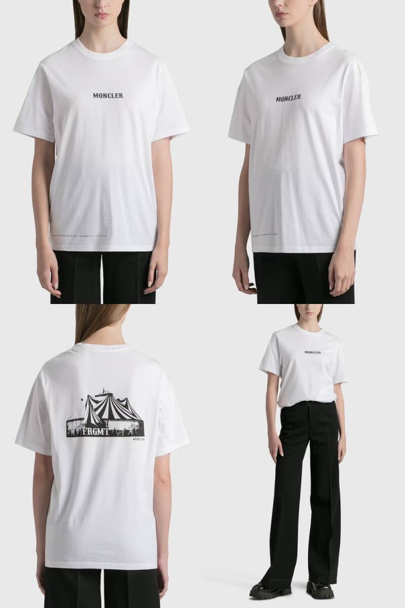 MONCLER FRAGMENT サーカス Tシャツ 白 S 新品　定価52800円　モンクレール ジーニアス FRGMT CIRCUS ロゴ HF_画像2