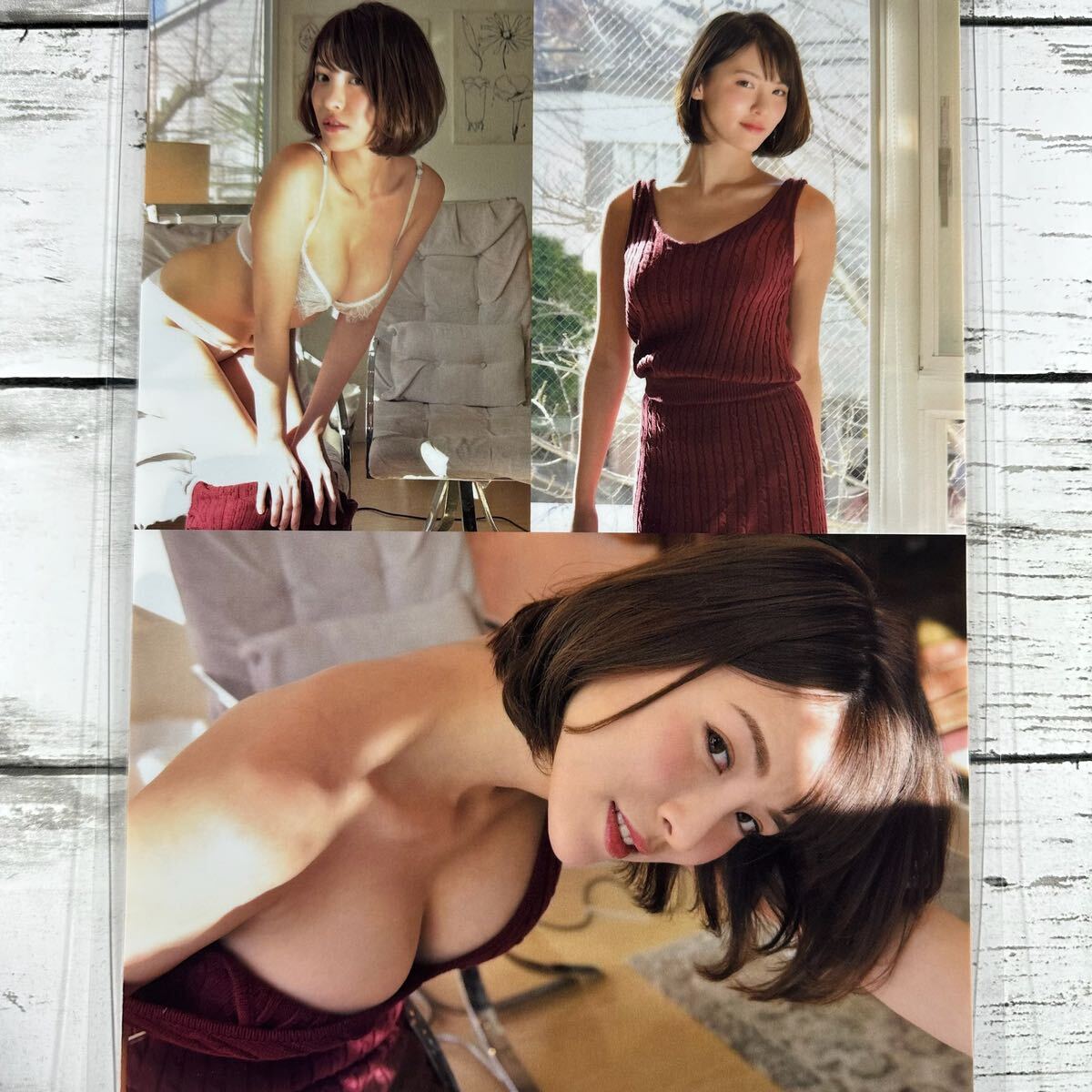 [ высокое качество ламинирование отделка ][. месяц Senna ] журнал вырезки 6P A4 плёнка купальный костюм bikini model актер женщина super 