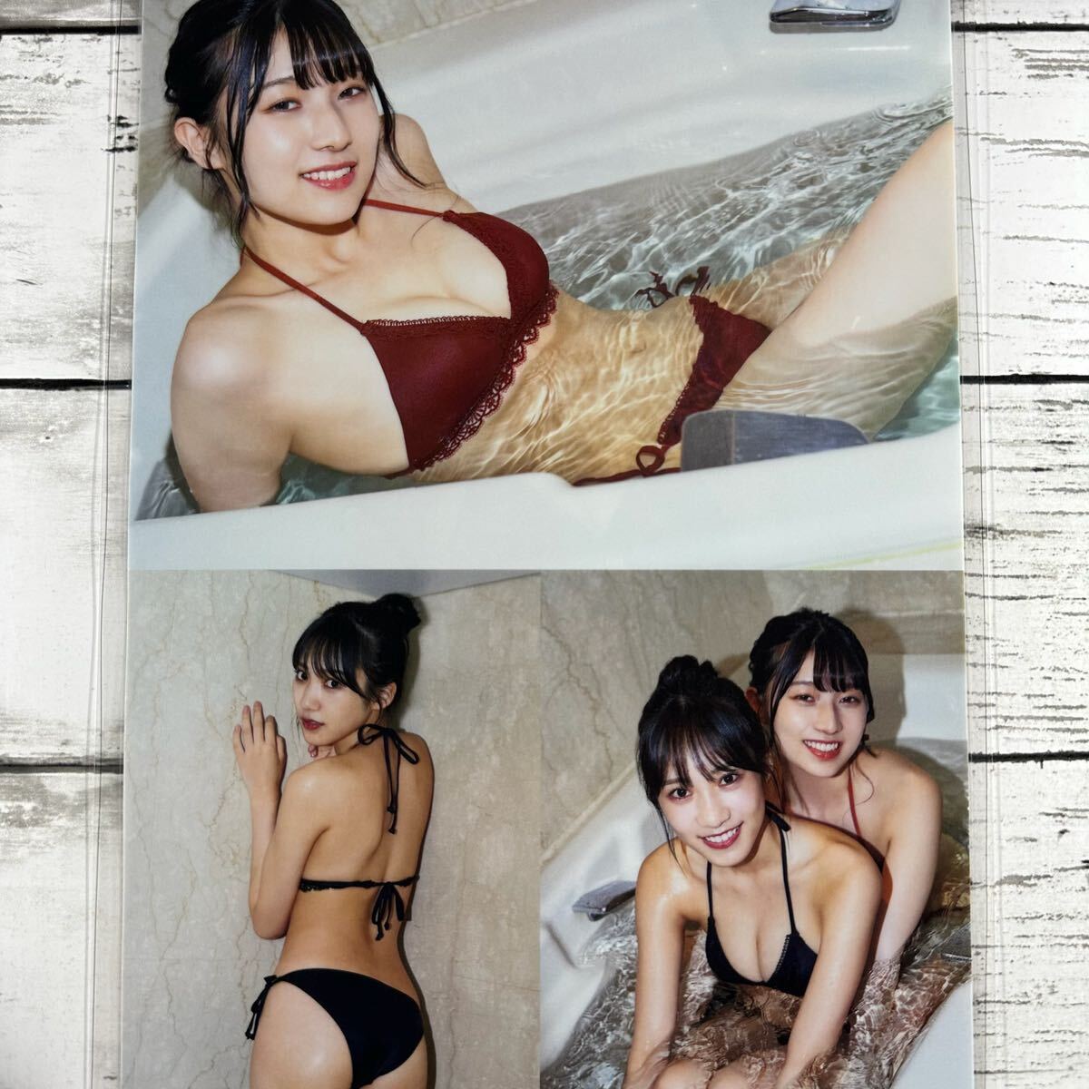 [高品質ラミネート処理][ 横野すみれ 安部若菜 ] ENTAME 2020年11月 雑誌 切り抜き 10P A4フィルム 水着 グラビア アイドル 芸能人 女優の画像8