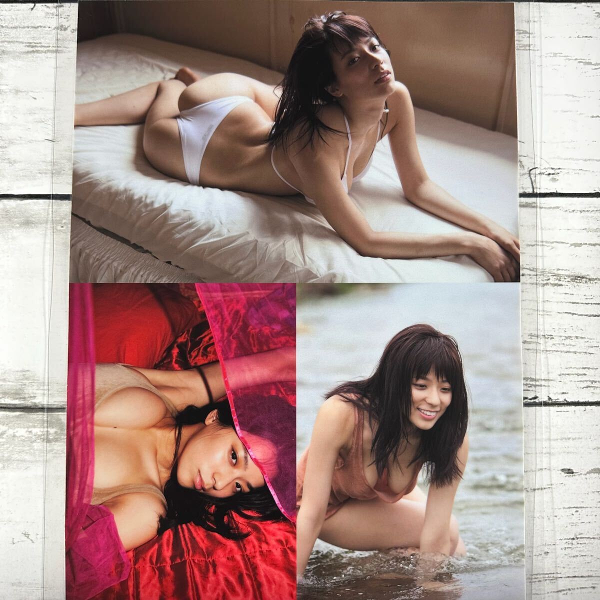 [ высокое качество ламинирование отделка ][ Koseta Mayu ] FRIDAY 2015 год 3/3 журнал вырезки 4P A4 плёнка купальный костюм bikini model актер женщина super 