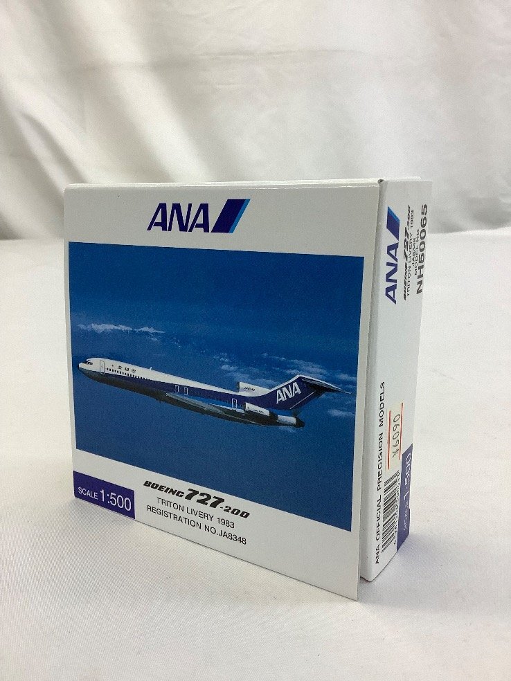 ANA 1:500/ボーイング/BOEING/727-200/TRITON LYVERY/JA8348/模型 NH50065 未使用品 ACBの画像1