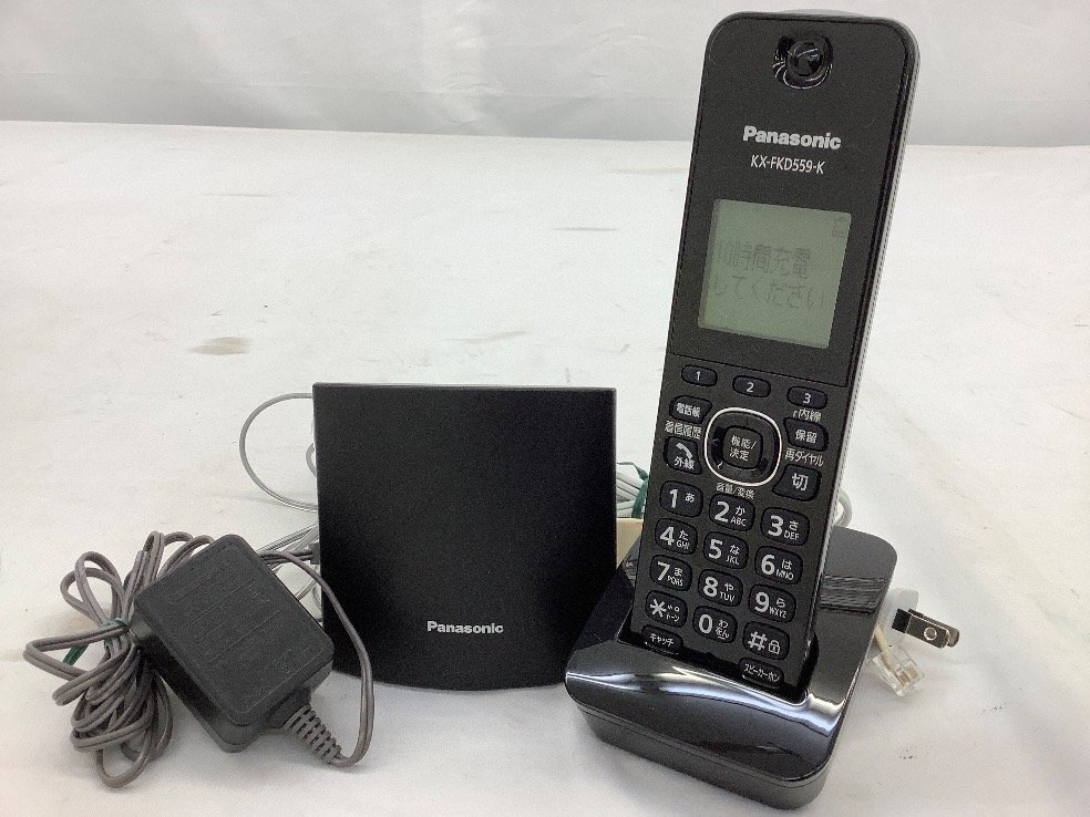 パナソニック 電話機 KX-FKD559-K 通電・通話確認済み 初期化済み 中古品 ACBの画像1