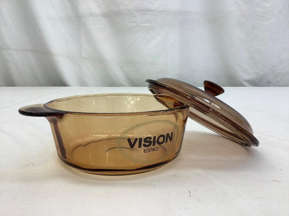 VISION/ビジョン 両手鍋 まとめ 鍋 調理器具 箱に汚れ有 中古品 ACBの画像6