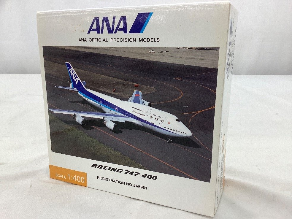 ANA 1:400/Boeing/ボーイング/747-400/オフィシャルプレシジョンモデル/JA8961/模型 NH40015 未使用品 ACBの画像1