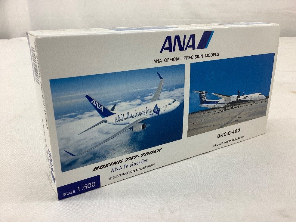 ANA 1:500g/bo- wing /737-700ER/DHC-8-400/JA10AN/JA845A/ model NHS52003 unused goods ACB