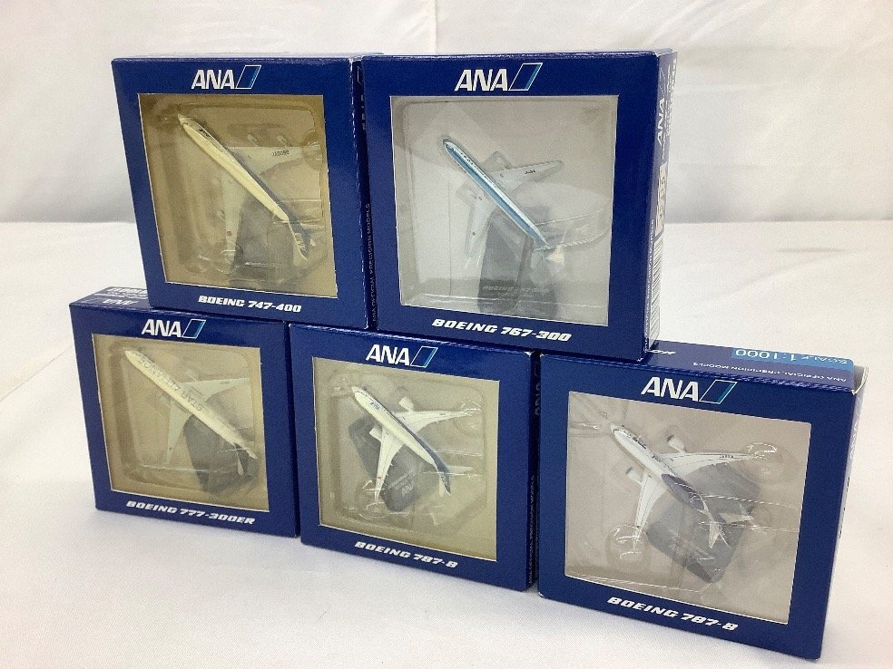 ANA 1:1000/bo- wing /787-8/ set / model NH10015/16/17/18/19 unused goods ACB