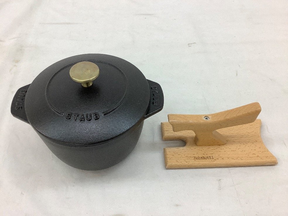 ストウブ(Staub) /TAKAE 鍋/蓋スタンド/16cm/セット 中古品 ACB_画像1