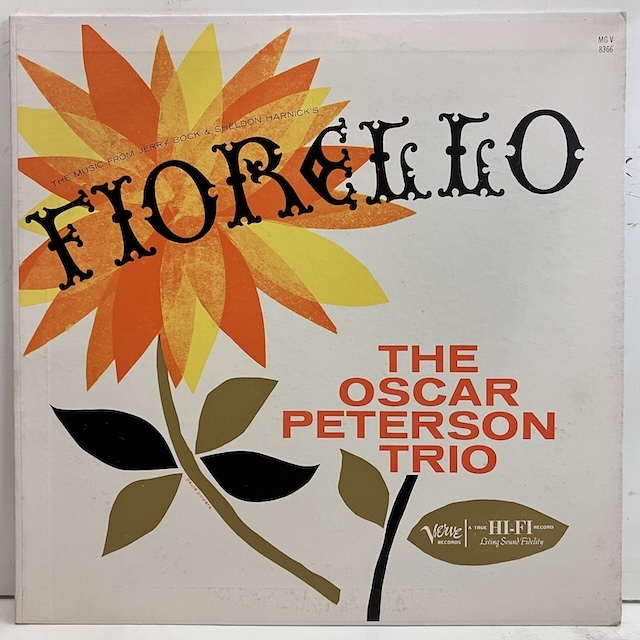 ■即決 JAZZ Oscar Peterson Trio / Fiorello mgv8366 j40704 米オリジナル、黒銀Vinc/Tp Dg Mono _画像1