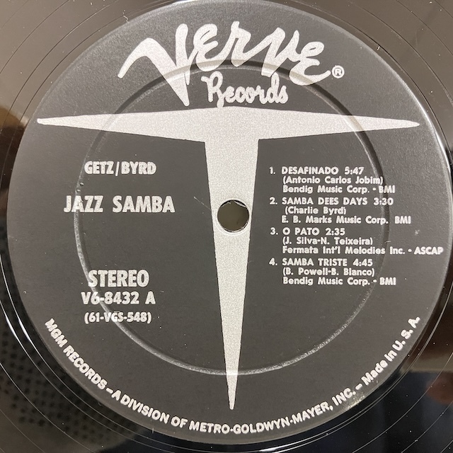■即決 JAZZ Stan Getz Charlie Byrd / Jazz Samba v6-8432 j40747 米オリジナル、Dg Stereo スタン・ゲッツ _画像5