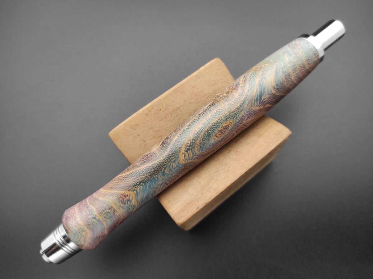 【FongLai Woodworks】5.6mm 芯ホルダー【ロシア白樺の瘤材】Clutch Pencil スタビライズドウッドの画像5