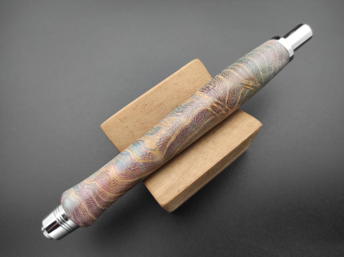 【FongLai Woodworks】5.6mm 芯ホルダー【ロシア白樺の瘤材】Clutch Pencil スタビライズドウッドの画像4
