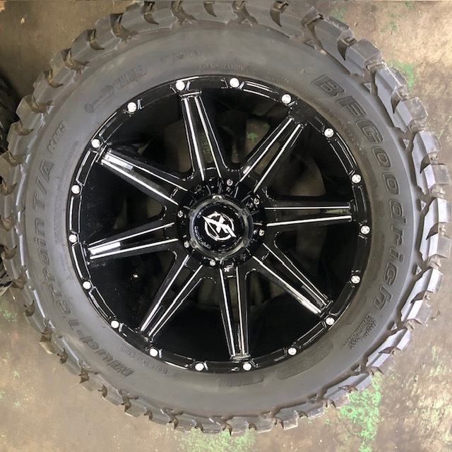 タイヤ装着後未走行 20×10J-12 139.7 150 タンドラ セコイア ランクル XF OFF ROAD BF Goodrich Mud Terrain KM3 グッドリッチ 305/55/R20_画像5