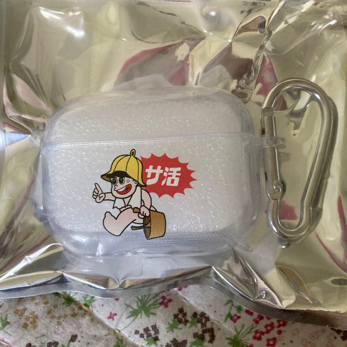 AirPods Pro ソフトケース カラビナ付き サ活 ミゲルくん ストリート系