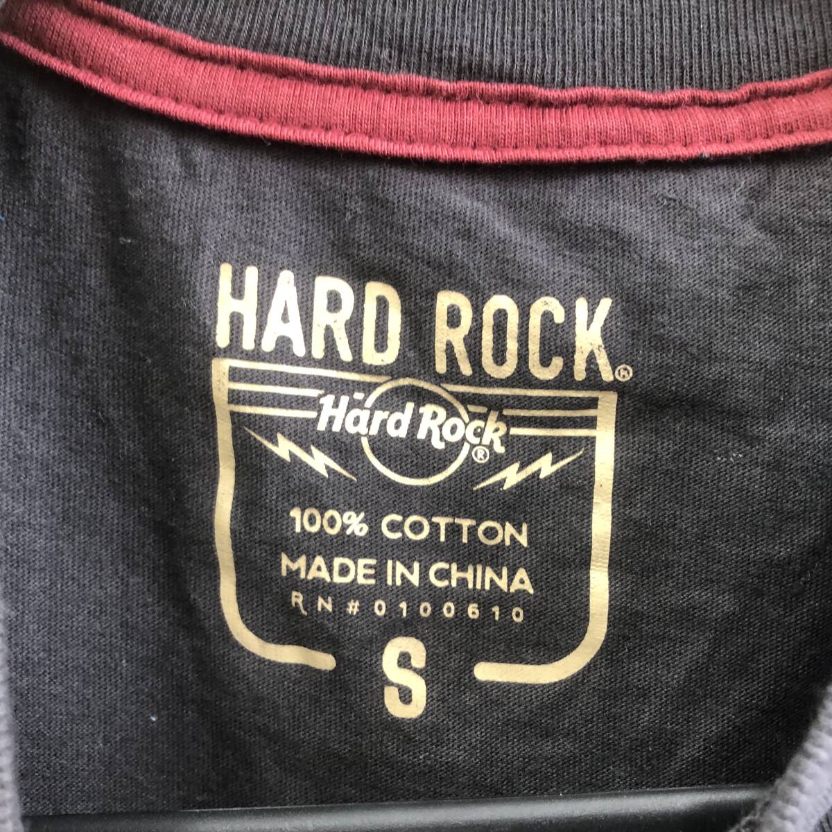 【500円スタート】Hard Rock CAFE ハードロックカフェ Tシャツ Ｓサイズ ブラック UYENO-EKI TOKYO ROCK IS FREE レターパックライト発送_画像5