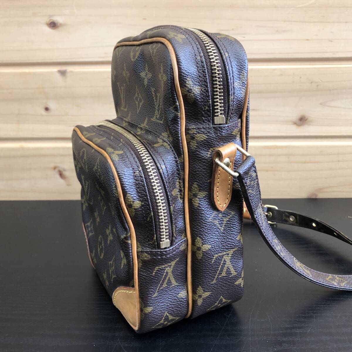 【10000円スタート】美品 LOUIS VUITTON ヴィトン ショルダーバッグ アマゾン M45236 モノグラム レザー レディース クロスボディ 斜め掛け_画像3