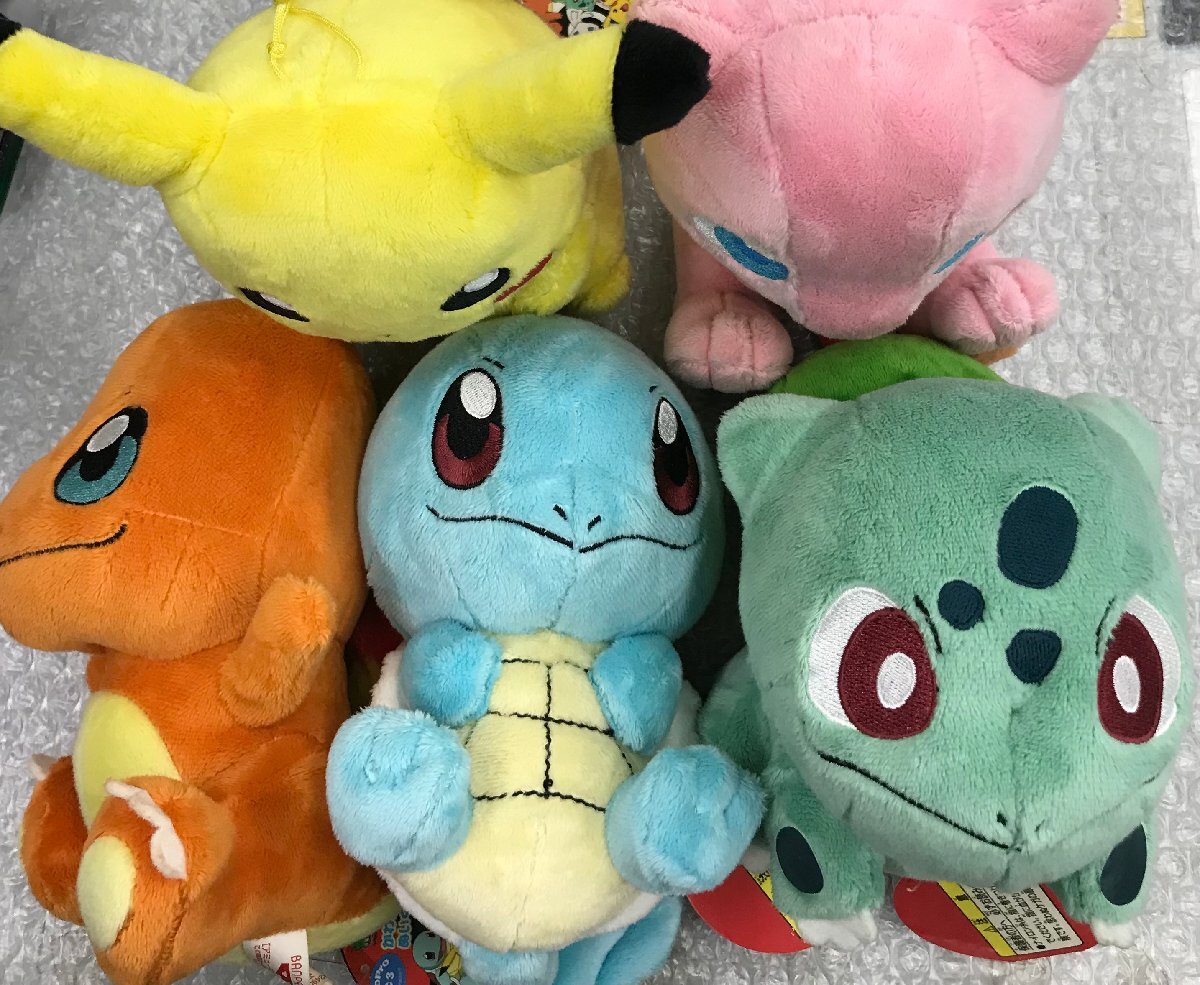 ★当時物 タグ付き ミュウ ピカチュウ フシギダネ ゼニガメ ヒトカゲ かわいいポケモンぬいぐるみ1 全5種セット ポケットモンスター グッズ_画像1