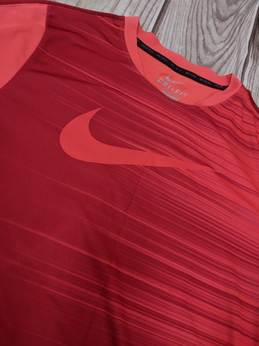 3. excellent NIKE Nike DRI-FIT Bick swoshu mesh switch short sleeves speed . shirt training wear men's L red dark red series x708