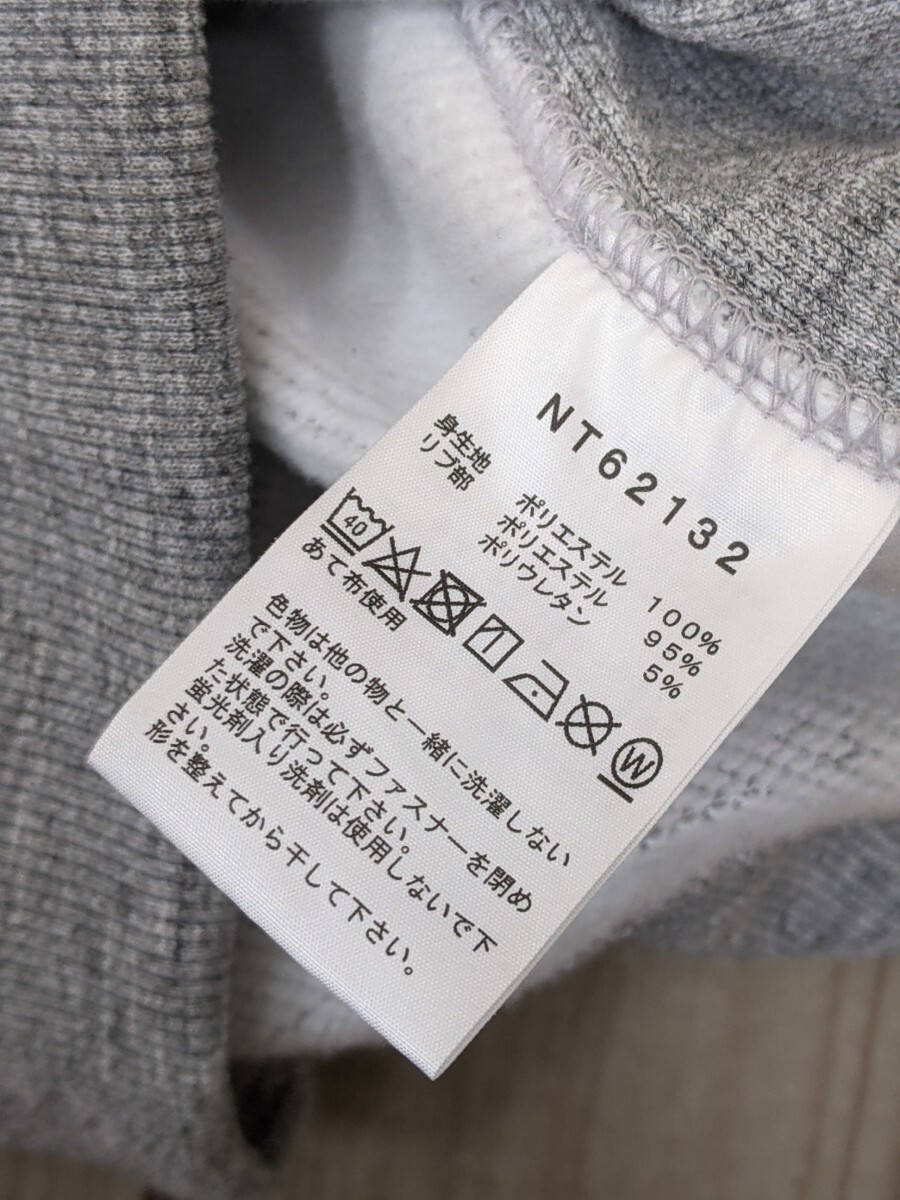 13．THE NORTH FACE ノースフェイス スクエアロゴフルジップ Square Logo スウェットパーカー ミックスグレー NT62132 メンズXXL y804_画像8