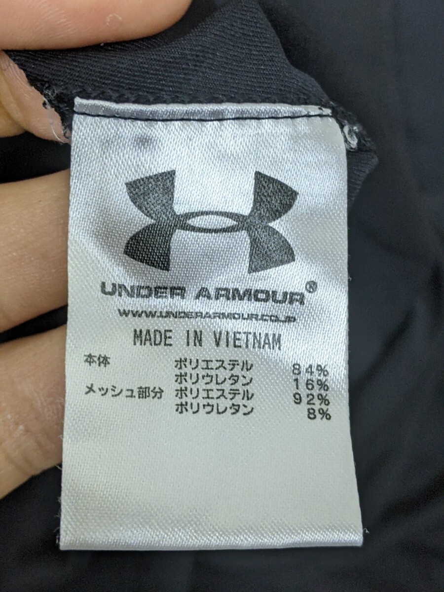 6．アンダーアーマー UA 速乾半袖アンダーウェア インナーシャツ トレーニングウェア メンズMD黒グレーx803の画像6