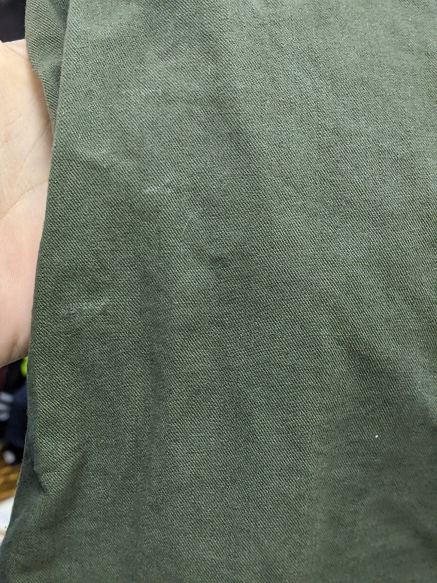 13. сделано в Японии WORKS IRON HEART хлопок шорты шорты мужской L темно-зеленый серия x807