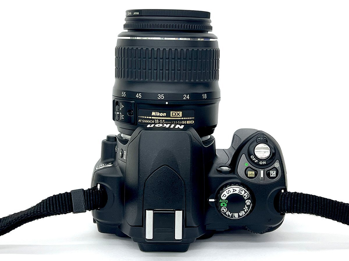 ニコン Nikon デジタル一眼レフカメラ D40 ダブルズームキット レンズ 18-55mm F3.5-5.6 GⅡED/55-200mm F4-5.6G ED カメラバッグ付 難あり_画像4