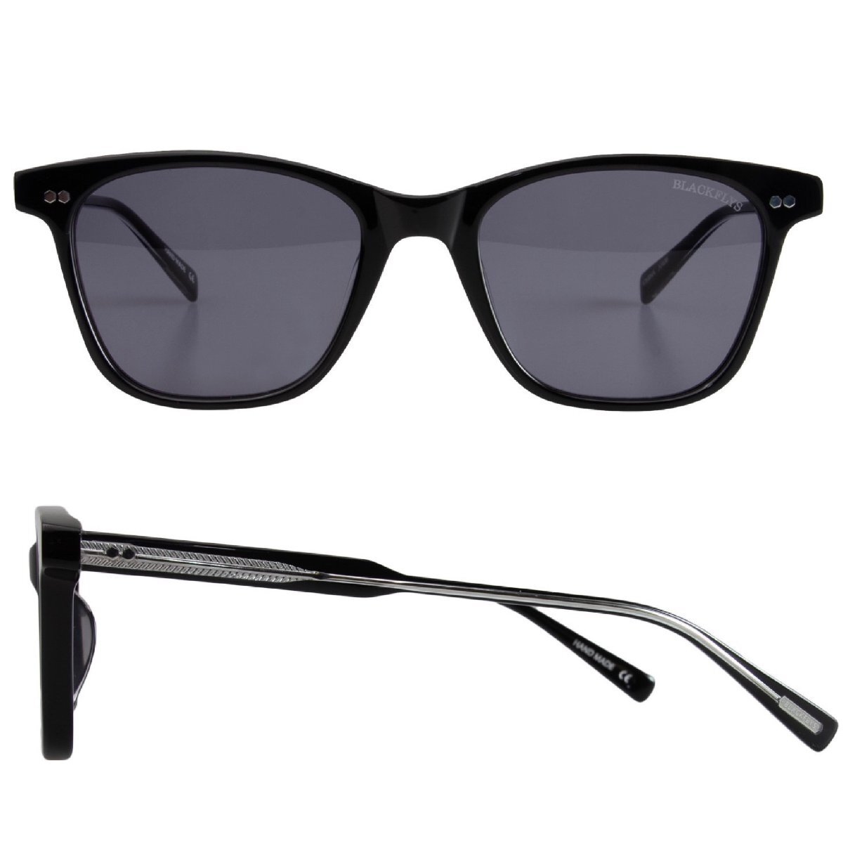  gray lens Black Fly FLY EVANS sunglasses BlackFlys BLACK-SILVER/GREY