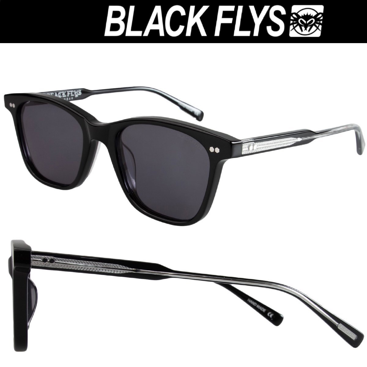  gray lens Black Fly FLY EVANS sunglasses BlackFlys BLACK-SILVER/GREY