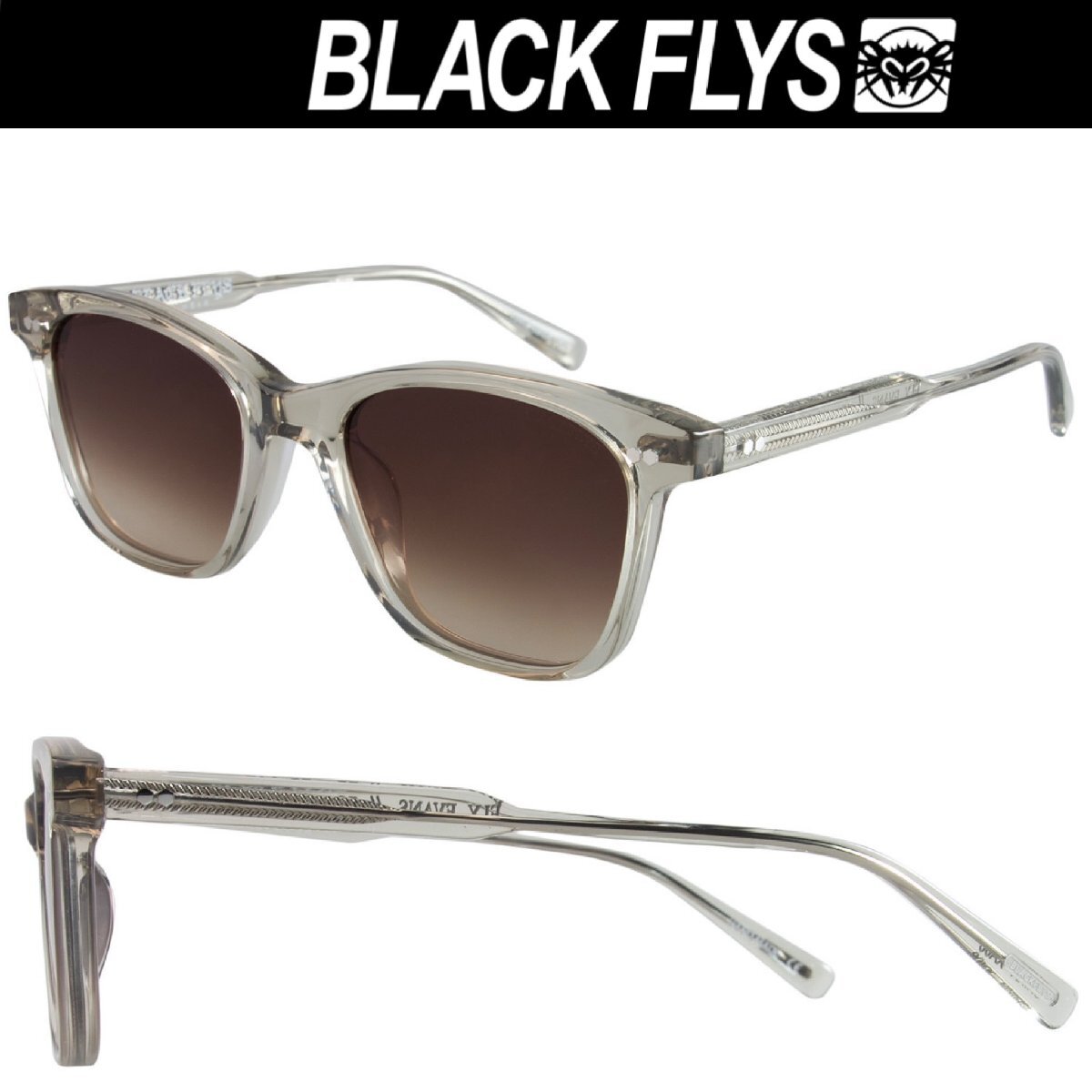 ブラウングラデーションレンズ ブラックフライ FLY EVANS サングラス BlackFlys CLEAR SAGE/BROWN GR._画像1