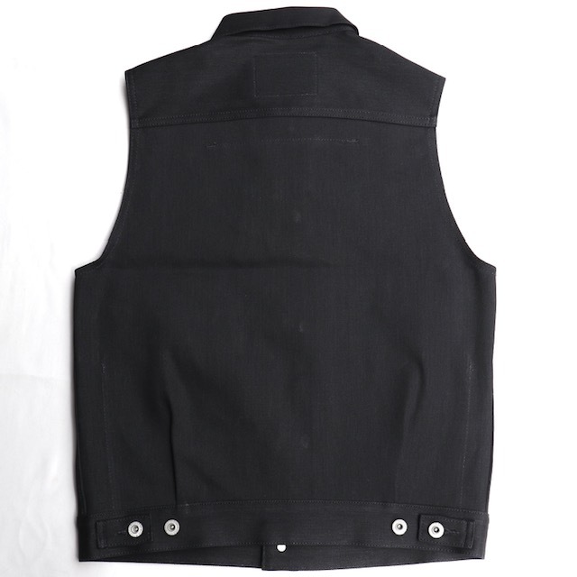 Lサイズ Red Tail レッドテイル クロス デニムベスト Cross Denim Vest 4th ブラック VISE_画像4