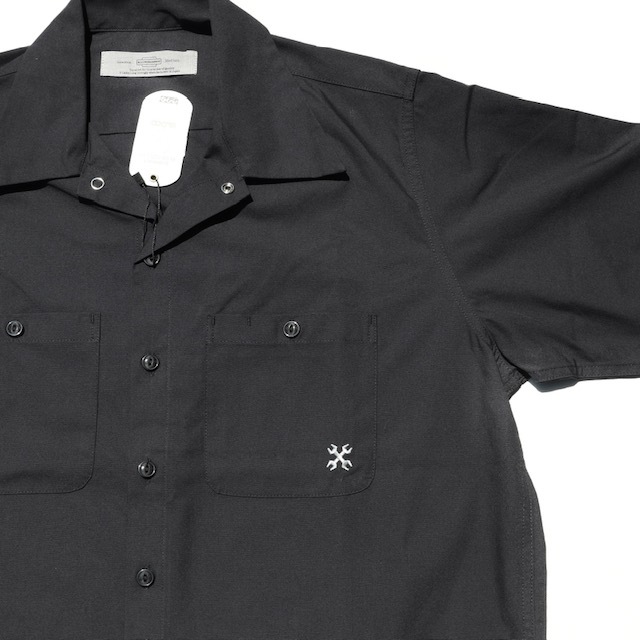 XLサイズ BLUCO ブルコ スタンダード 半袖ワークシャツ ブラック STANDARD WORK SHIRTS S/S 黒色_画像1