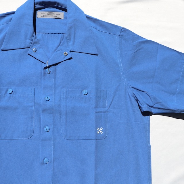 Lサイズ BLUCO ブルコ スタンダード 半袖ワークシャツ BLUE ブルー STANDARD WORK SHIRTS S/S_画像2