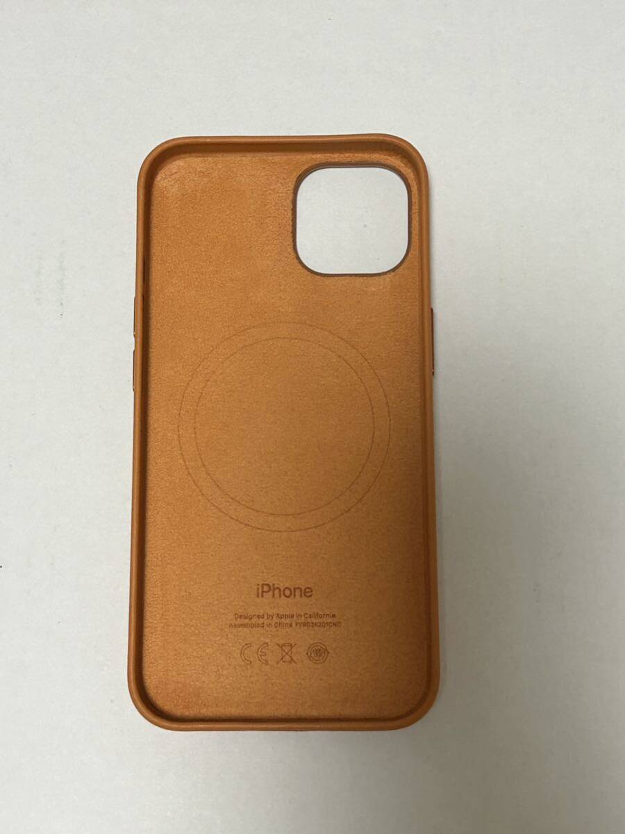 Apple純正iPhone 13 レザーケース 新品 ゴールデンブラウン_画像4