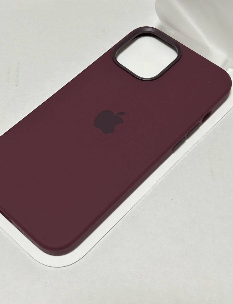 Apple original iPhone 12 Pro Max silicon case new goods plum 
